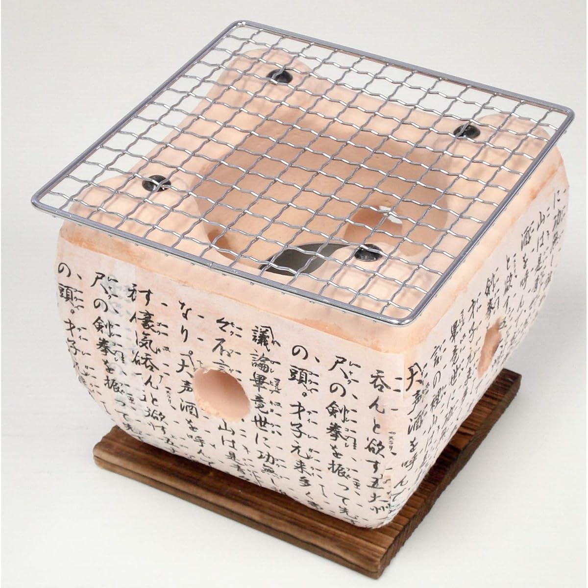 Ishigaki Folk Craft Stove with Net, White 15cm, Made in Japan, Sold in Case, Set of 12