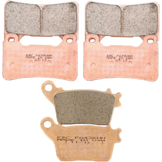 EBC brake eBPCK1001 COMPLETE DOUBLE-H sintered brake pad change kit