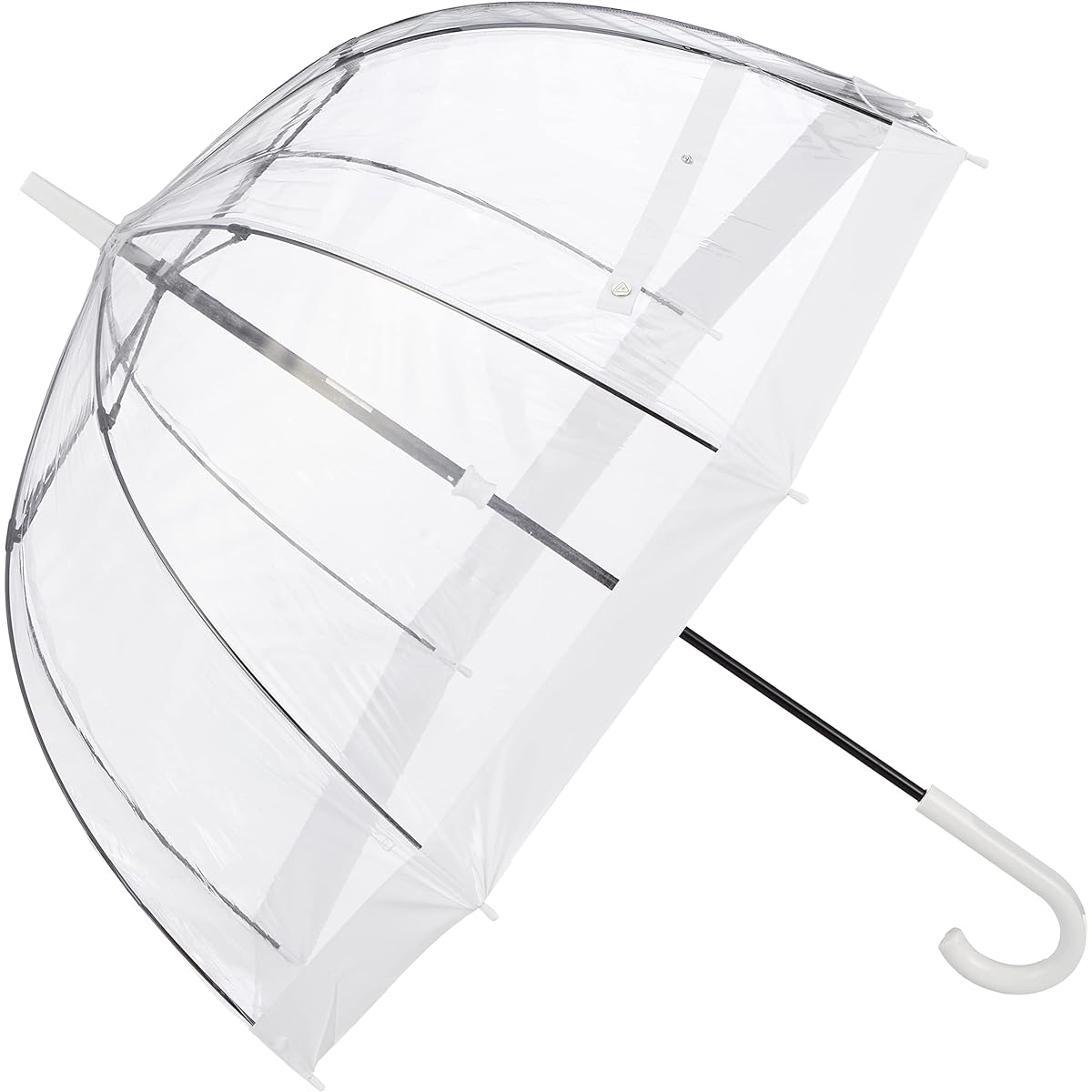 [Fulton] Umbrella Bierdcage Bird Cage Umbrella Long Umbrella Transparent Umbrella Women's Gift Present 21-152-52951-00 White Rib Length: Approx. 65cm