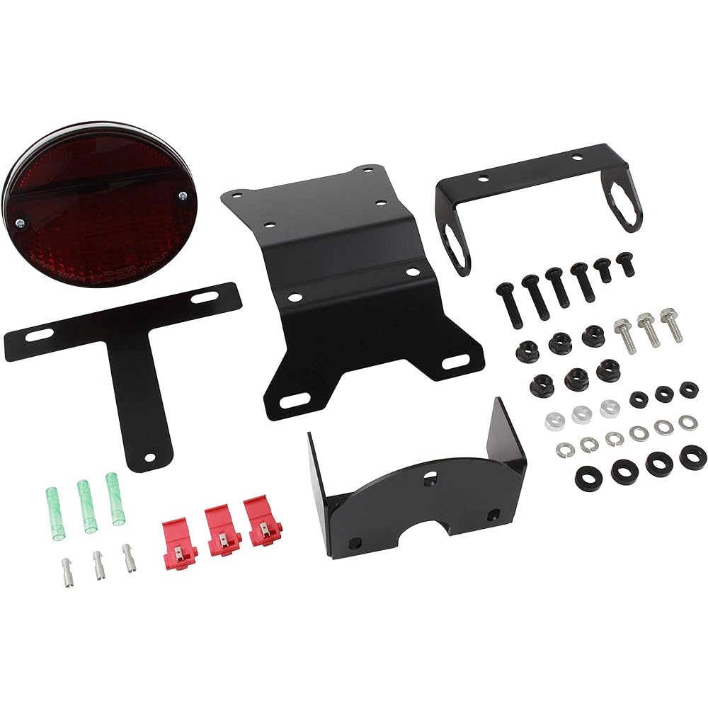 POSH Motorcycle Supplies Z2 Style Fenderless Kit (LED Type) Z900RS (2018-2021) | Z900RS CAFE (2018-2021) Dark Red Lens 132090-LD