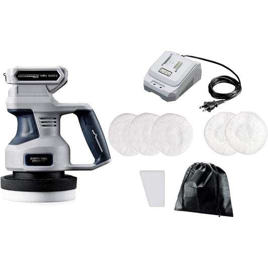 Takagi EARTH MAN S-Link 14.4V Rechargeable Polisher EP-144LiA [For Waxing, Polishing] [Double Action] [Pad Included] Takagi Cordless Polisher Car Electric Polisher Mini Polisher