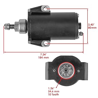 Caltric Starter MERCURY 15 20 25 15HP 20HP 25EH 20EH 20EH 1985-2005 Marine