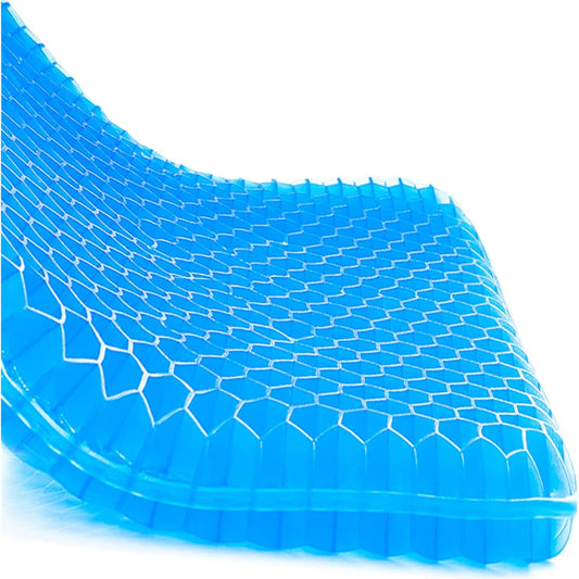 Gel Cushion, Seat Cushion, Breathable, Zero Gravity Cushion, Honeycomb Structure, No Stuff, For Home Work, Office Use, Cushion Cover Included (L2)