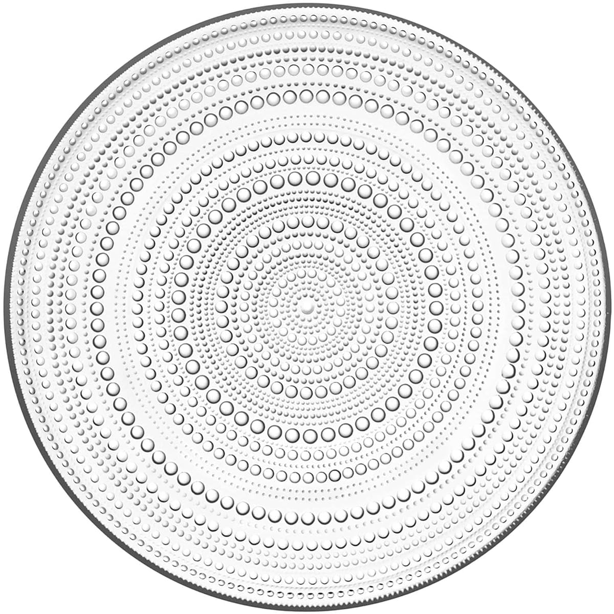 [Regular Imported Product] Iittala Kastehelmi Plate Dish 31.5cm Clear 1007340