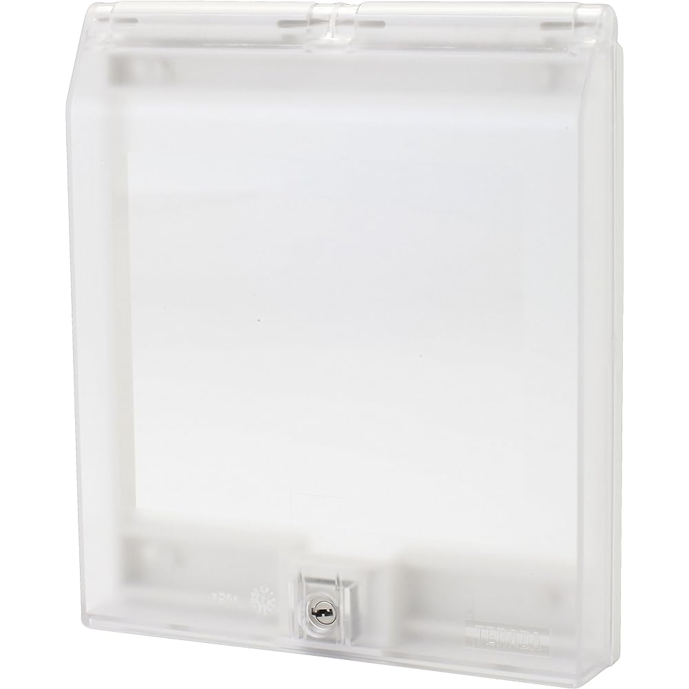 [TERADA] RDC70000CL Security cover for wall outlet Mamoru・Transparent 2-kun