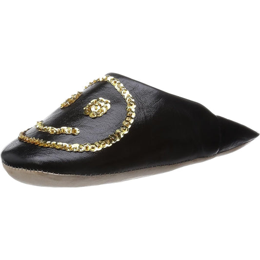 [Fatima Morocco] Babouche Smile Sequin Babouche Women's LFM002