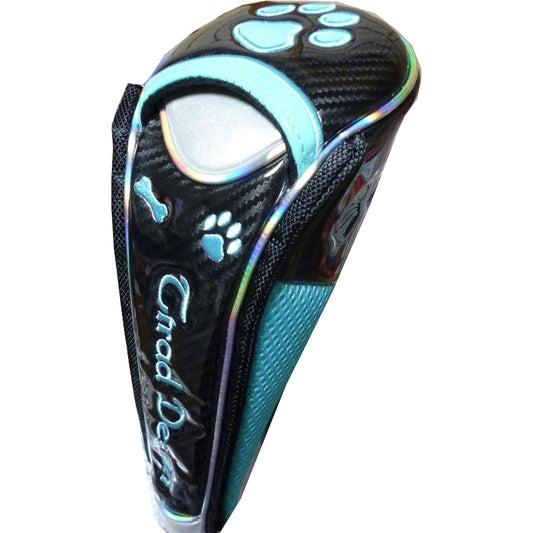 Golf Head Cover for Utility Paw Magnet Type (Black/Saxophone, for Utility)