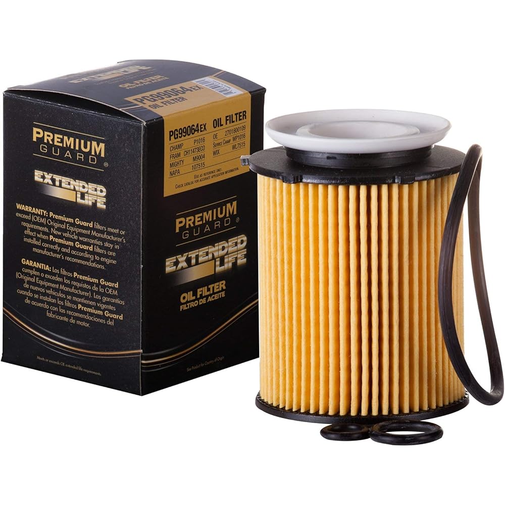 Premium Guard Oil Filter Life PG99064EX | 2015-20 Mercedes-Benz C300 2016-20 GLC300 2014-20 CLA250 2017-19 INFINITI QX30 2019-20 FREIGHTLINER SPRINTER 2500