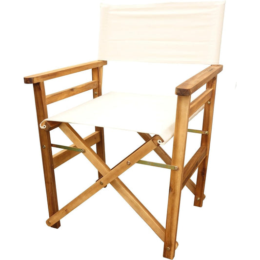 CAPTAIN STAG Chair CS Classics Folding Director Chair White UP-1030