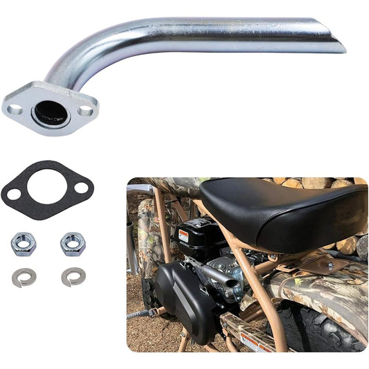 Coleman CT200U-EX CT200-EX Exhaust Straight Pipe Exhaust Header Pipe for Mini Bike Custom Header