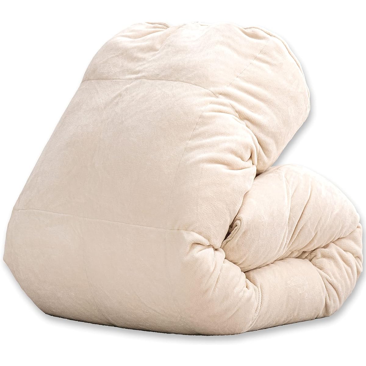 Tansu no Gen Light and Warm Washable Artificial Feather Comforter No Odor Comforter Single Long Filling 1.0kg [TECHNO AERO DOWN] Flannel: Ivory 63900065 03 (75470)