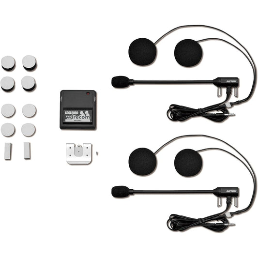 Daytona Motorcycle Intercom Set of 2 (Body x1, Microphone & Speaker x2) Cable Length 1,200mm COOLROBO WIRECOM 73766