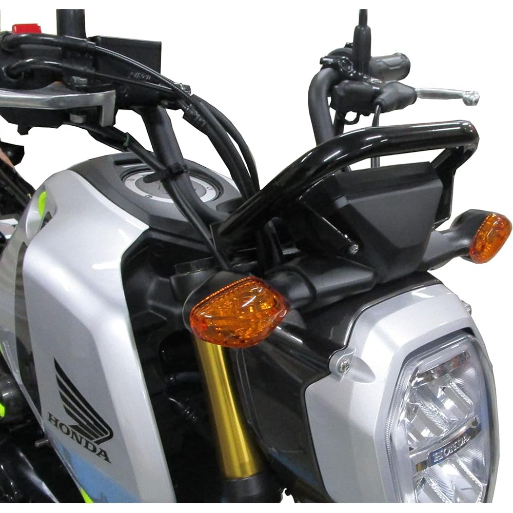 Kijima Motorcycle Bike Parts Handle Mount Stay Meter Guard Mount Stay φ22.2 Steel Black Finish GROM HONDA 204-0704