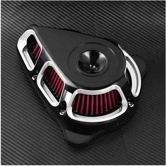 Motorcycle Breather Filter For Harley Touring Softail Sportster XL 883 Dyna Street Glide Motorcycle Rotatable Air Filter Multi-Angle Intake Air Cleaner (Color : Chrome Air Filter C)