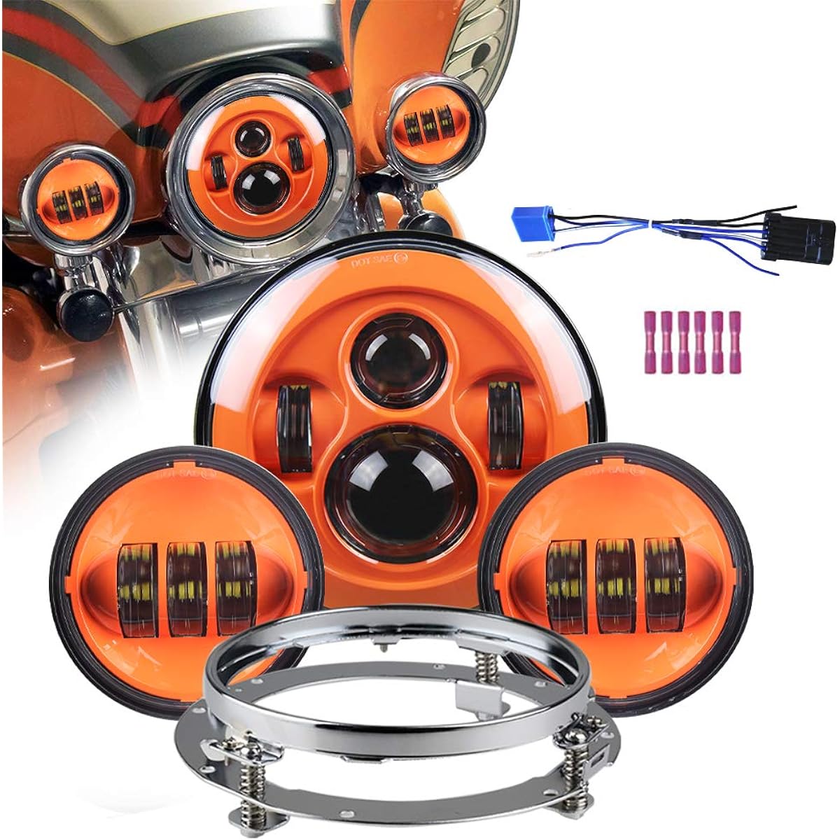 AKMTIES Motorcycle LED headlights
