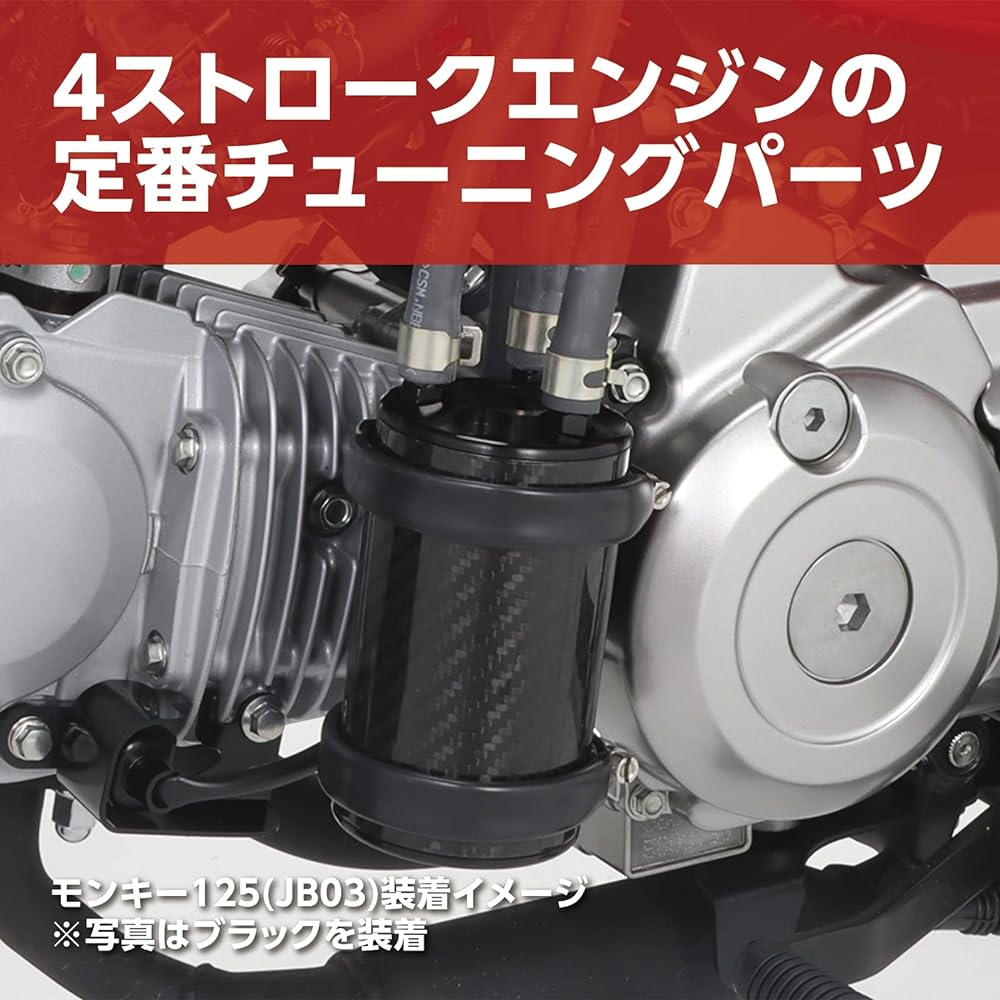 KITACO Carbon Oil Catch Tank Kit Monkey 125 (JB03) Grom (JC92) Black 616-1452250