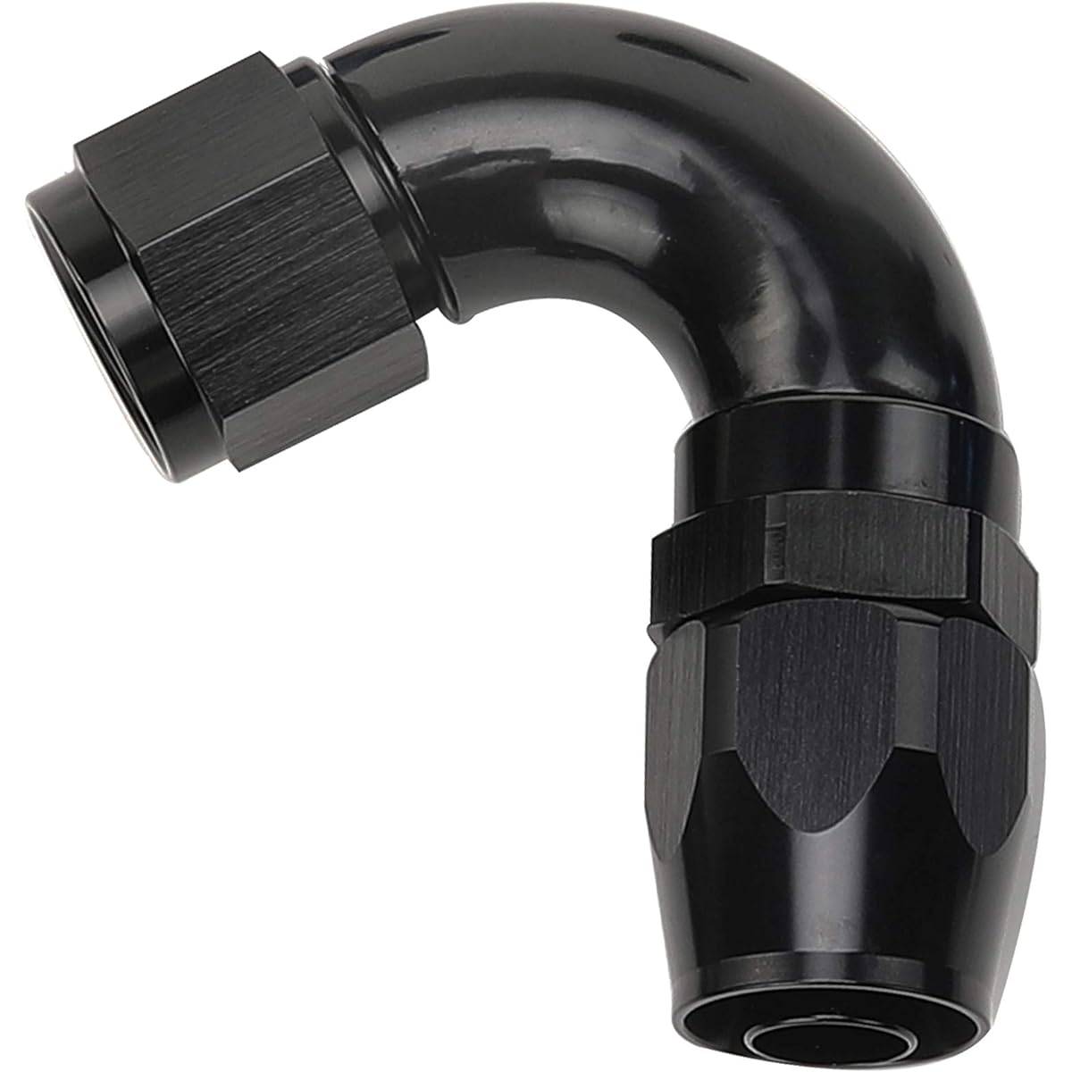 Aluminum One Piece Full Flow Sever Horse End -6an Black X1136-1206