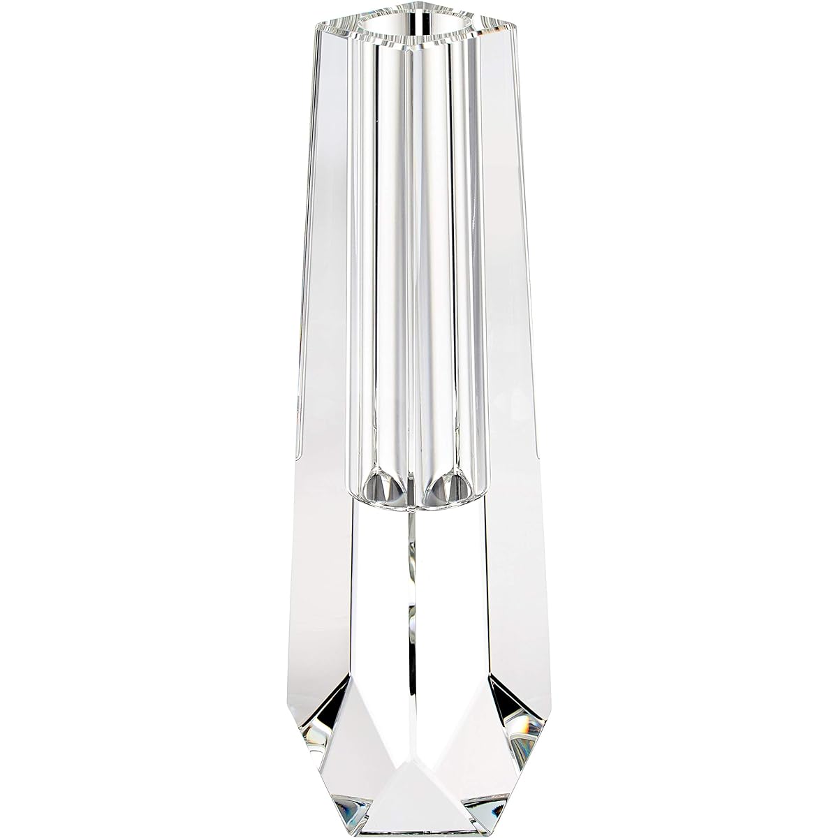 NARUMI Glassworks Pythagoras Single Flower Vase CM Clear 21cm GW1000-12031