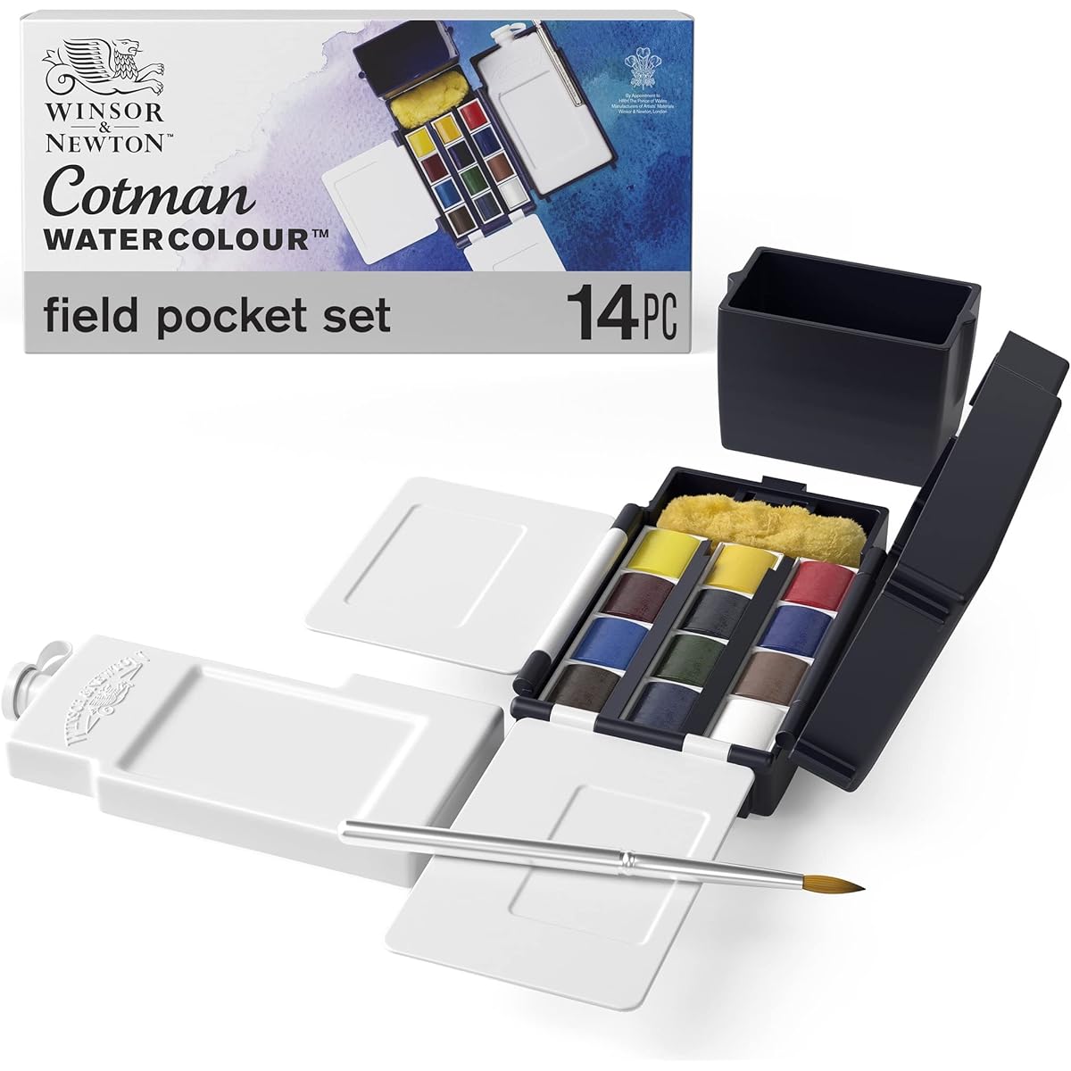 Winsor & Newton Watercolor Paints Windsor & Newton Cotman Watercolor 12 Color Set Field Box Half Pan 18909639