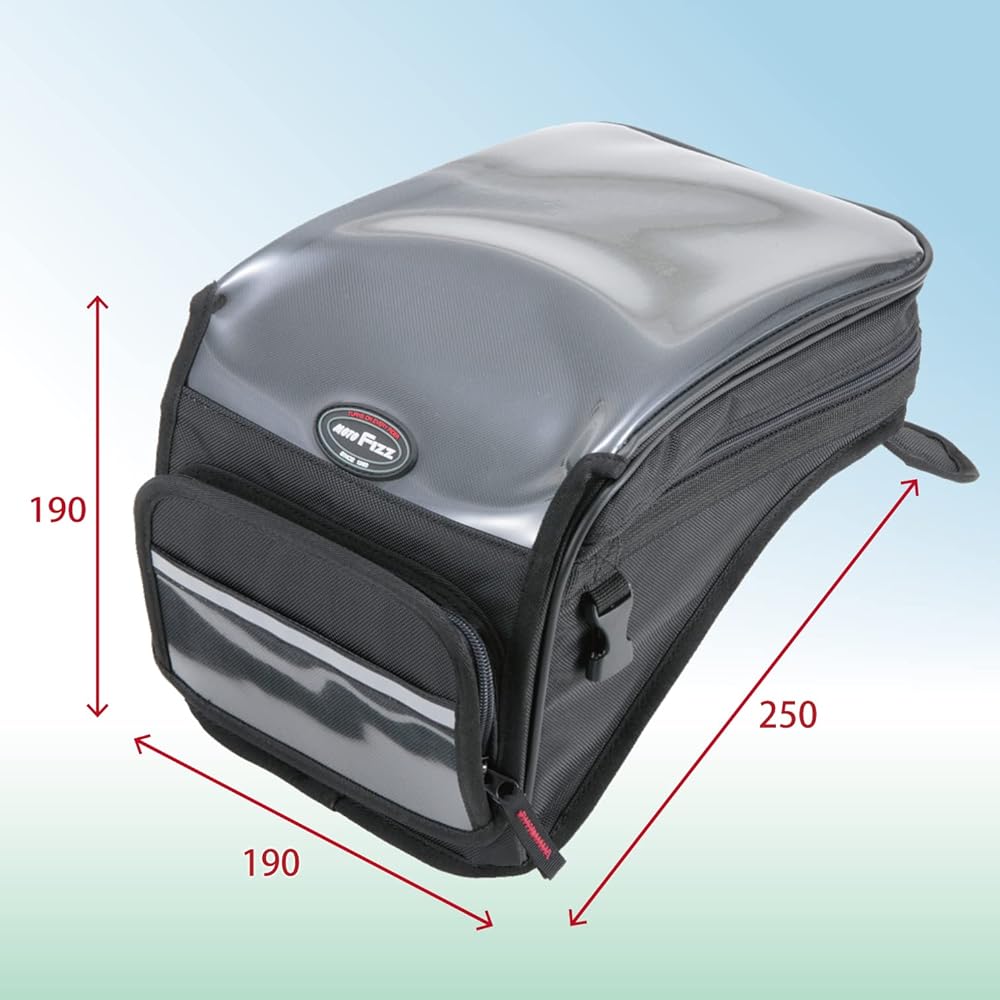 TANAX Off-Road Tank Bag 3 MOTOFIZZ Black MFK-082 (Capacity 4.5ℓ)