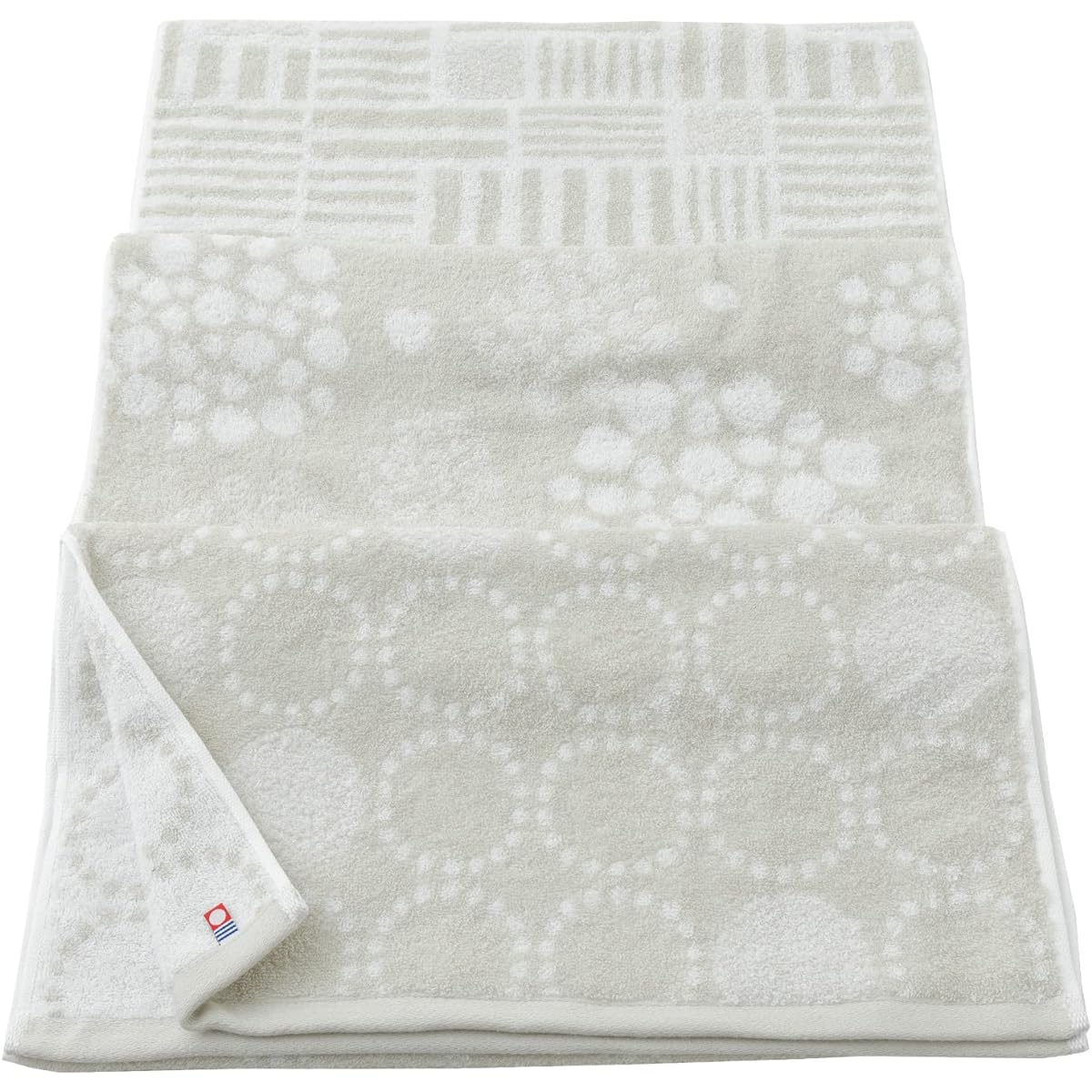 Imabari Towel Mini Bath Towel Set of 3 Brand Certified Made in Japan Quick Drying Super Absorbent 100% Cotton Made in Japan Medium Thick Sweat Wipe Aika Gray Set