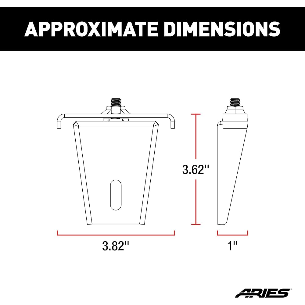 ARIES 1110311 Head Ash Rack Light Mount Bracket