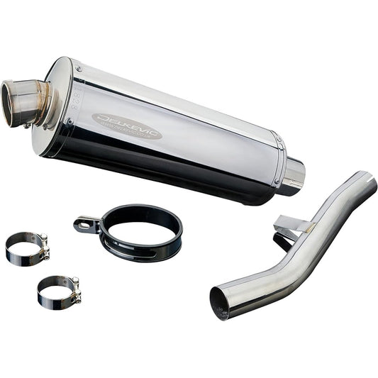 DELKEVIC Slip-on Stainless Oval Muffler for SUZUKI GSX1400 2005-2009 350mm KIT0431