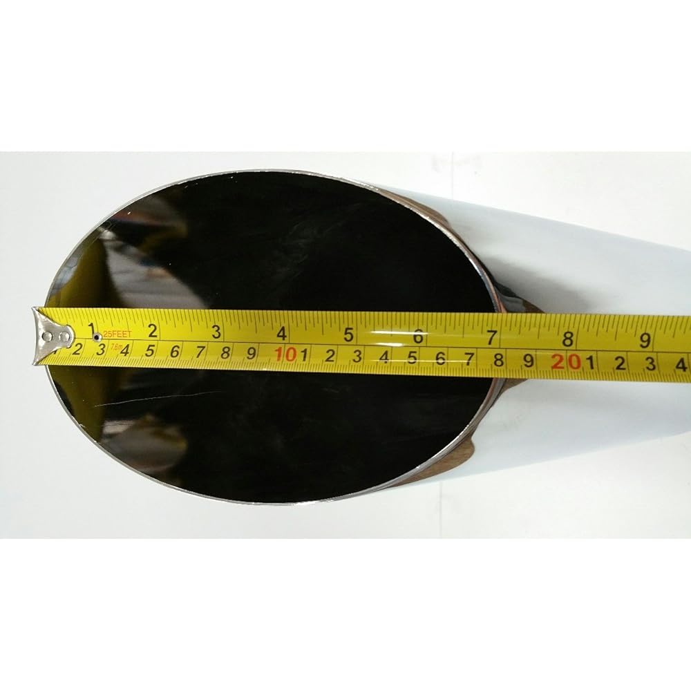 Angle Cut Stainless Steel Exhaust Tip 2.5 inch Inlet 5 inch Outlet 17 inches