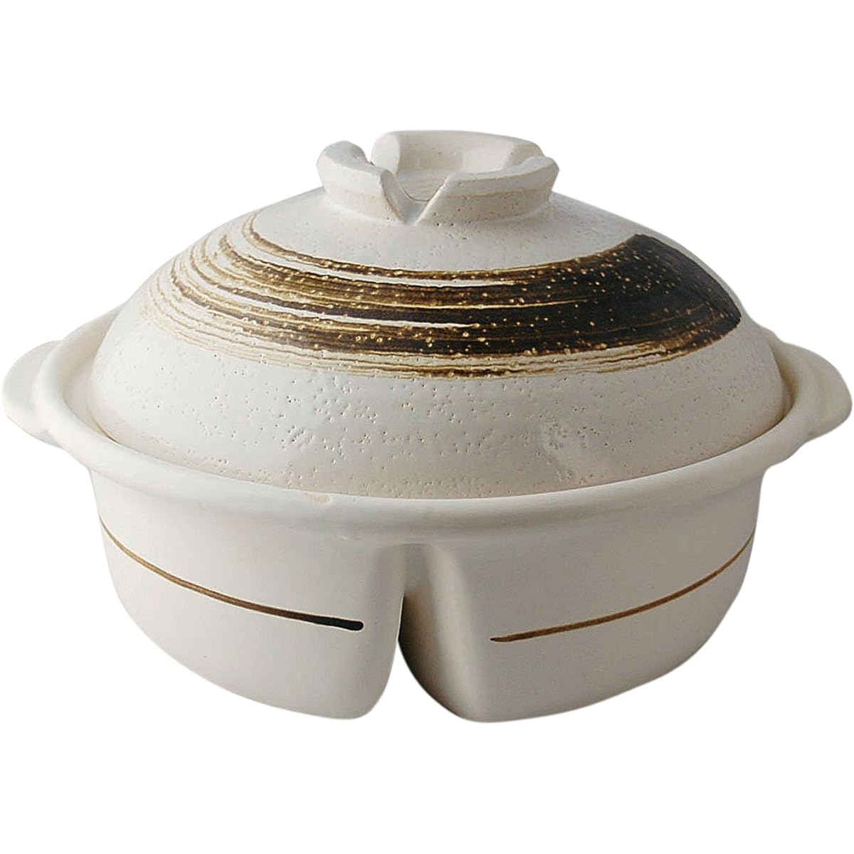 Malus pottery, brush mesh No. 8, two-flavor hot pot M4835