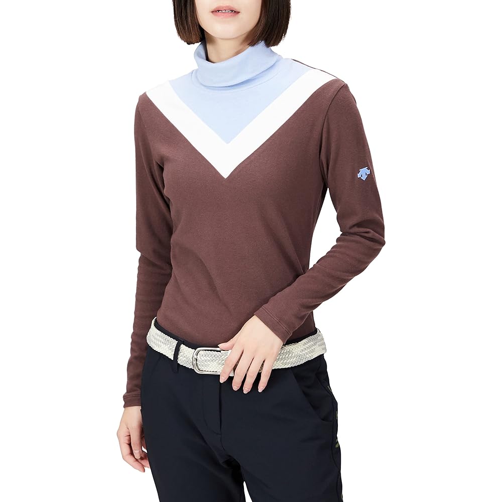 [DESCENTE] 2022 Autumn/Winter Model Golf Long Sleeve Shirt Turtleneck Stretch Moisture Absorption Heat Generating UV Care UPF50+ Women's