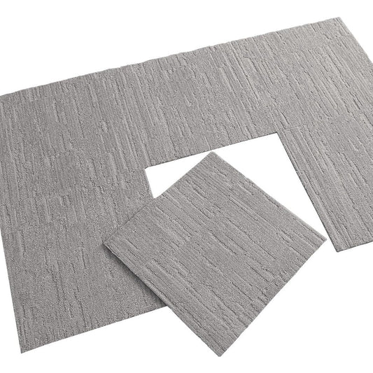 Kawashima Textile Cercon Cole Roi Unit Rug Tile Carpet Light Gray 50 x 50cm UR2221 6 pieces/1 case Made in Japan