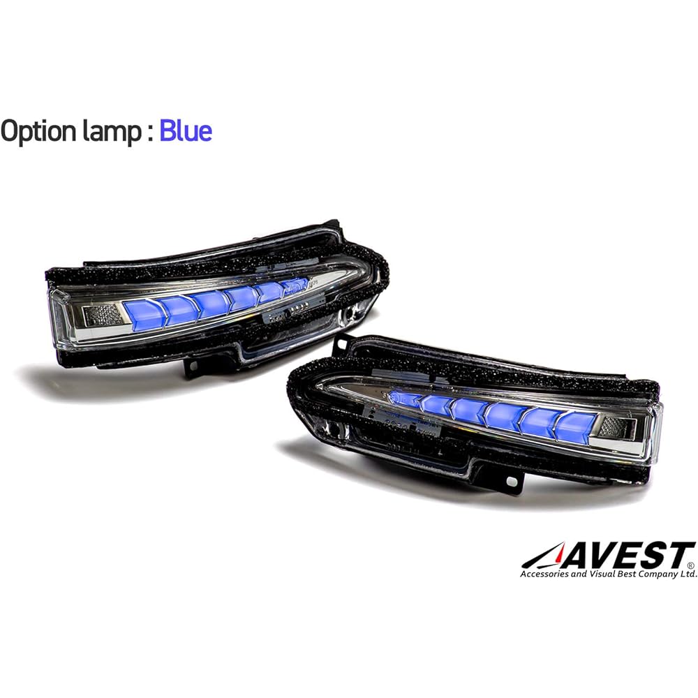 Noah Voxy 80 Series Esquire Flowing Sequential Door Mirror Turn Signal Blue LED Toyota Parts AVEST