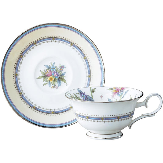 Noritake Cup & Saucer (Coffee Tea) 215cc Jardin Fleuri Bone China T50717A/4910