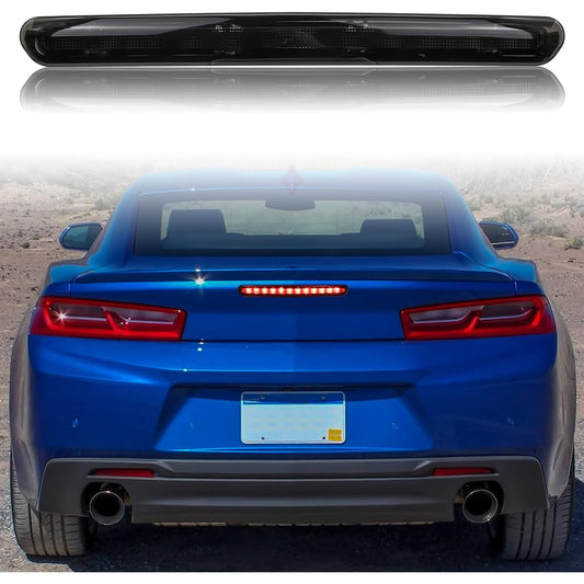 Black Smoke High Mount Stop Brake Light for Chevrolet Camaro since 2016