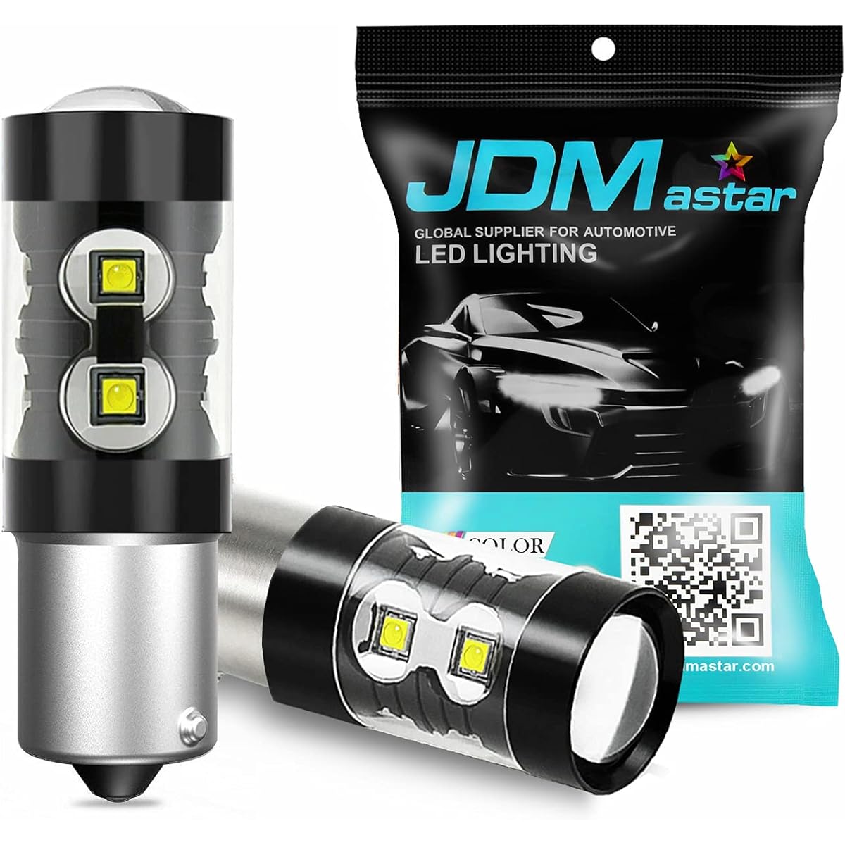 JDM ASTAR Ultra -high brightness up to 50W High Power 1156 7506 LED bulb backup Retrielite Xenon White