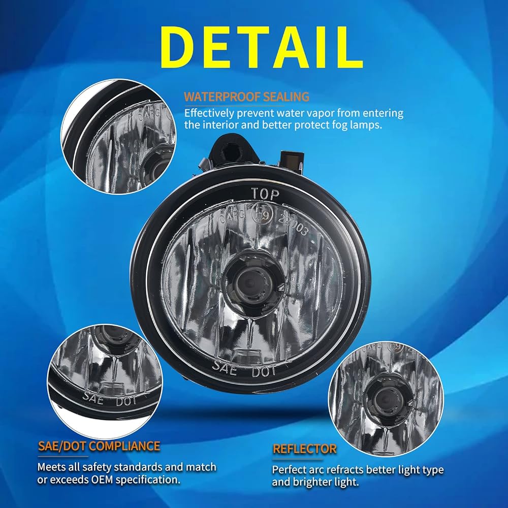 TUZILLA Fog Lamp BMW X1 F48 F49 2016-2019 X2 F39 2018-2021 X3 F25 2011-2017 Adaptive Head Lamp X4 F26 2015-2018 X5 F15 2014-2012015 X6 F16 2015 1 Pair Clear