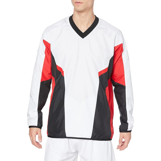 [Mizuno] Tennis Wear Windbreaker Shirt V-Neck Long Sleeve Fully Lined Mesh Water Repellent 62JE1002