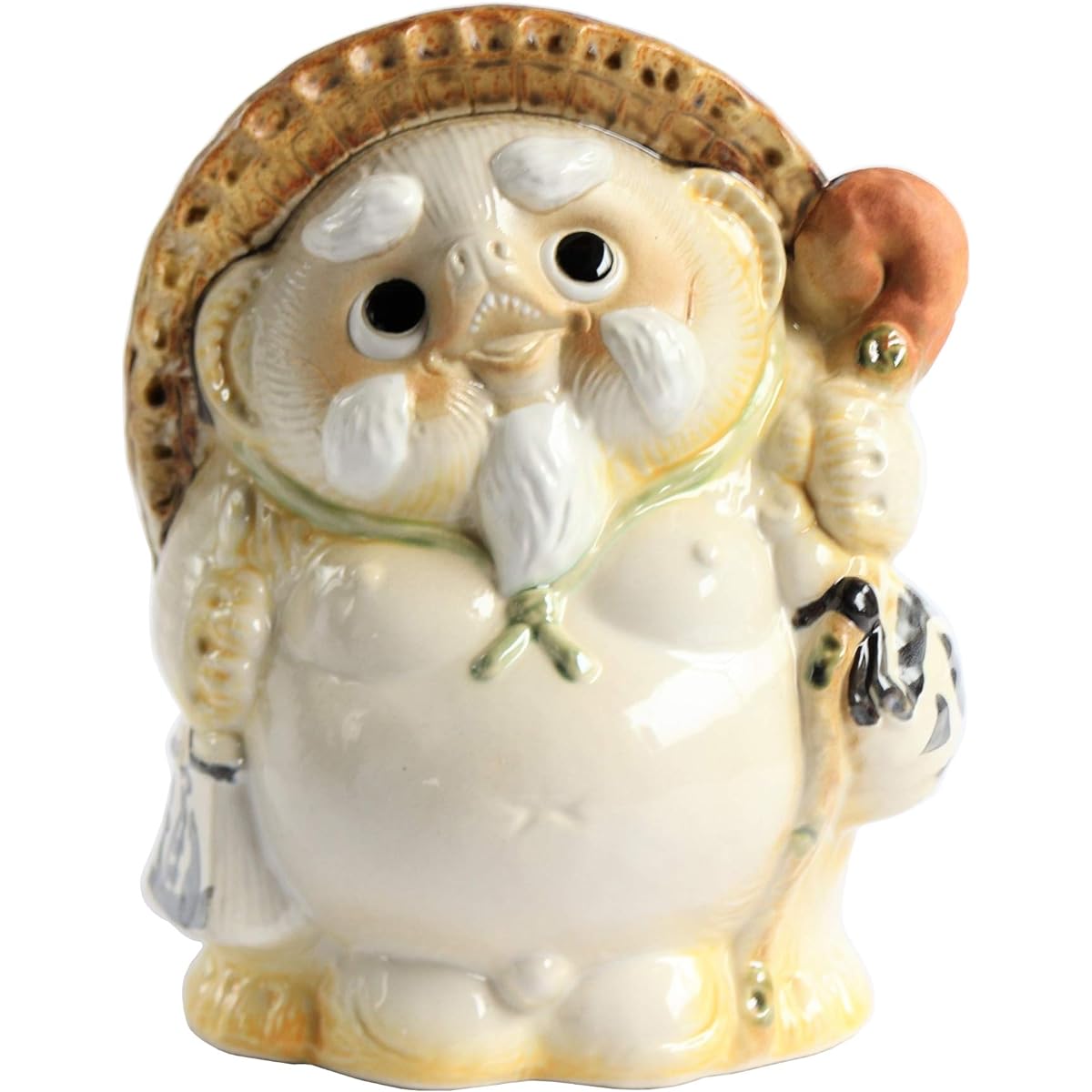Tori Ornament White 21X18X27cm "Shigaraki Ware" Sennin Tanuki No. 9 R207-09WT