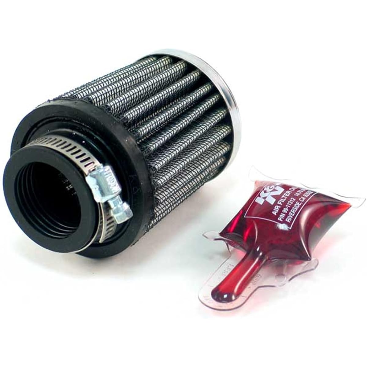 K & N Universal Lump On Air Intake Filter: High Skill, Premium, Exchange Air Filter: Flange Diameter: 1.125 inch, Filter Height: 2.5 inches, Flange Length: 0.625 inches, shape: Round Tapard, RC-2540, RC-2540