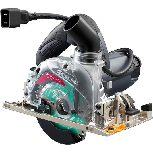 Kyocera Old Ryobi Professional Electronic Dust Collection Circular Saw ANW422EDM 611351A Black [With memory function to remember frequently used cutting depths] Saw blade 100~125mm Maximum cutting depth (90 degrees) 42mm Rotation speed 8700min-1 Plated s