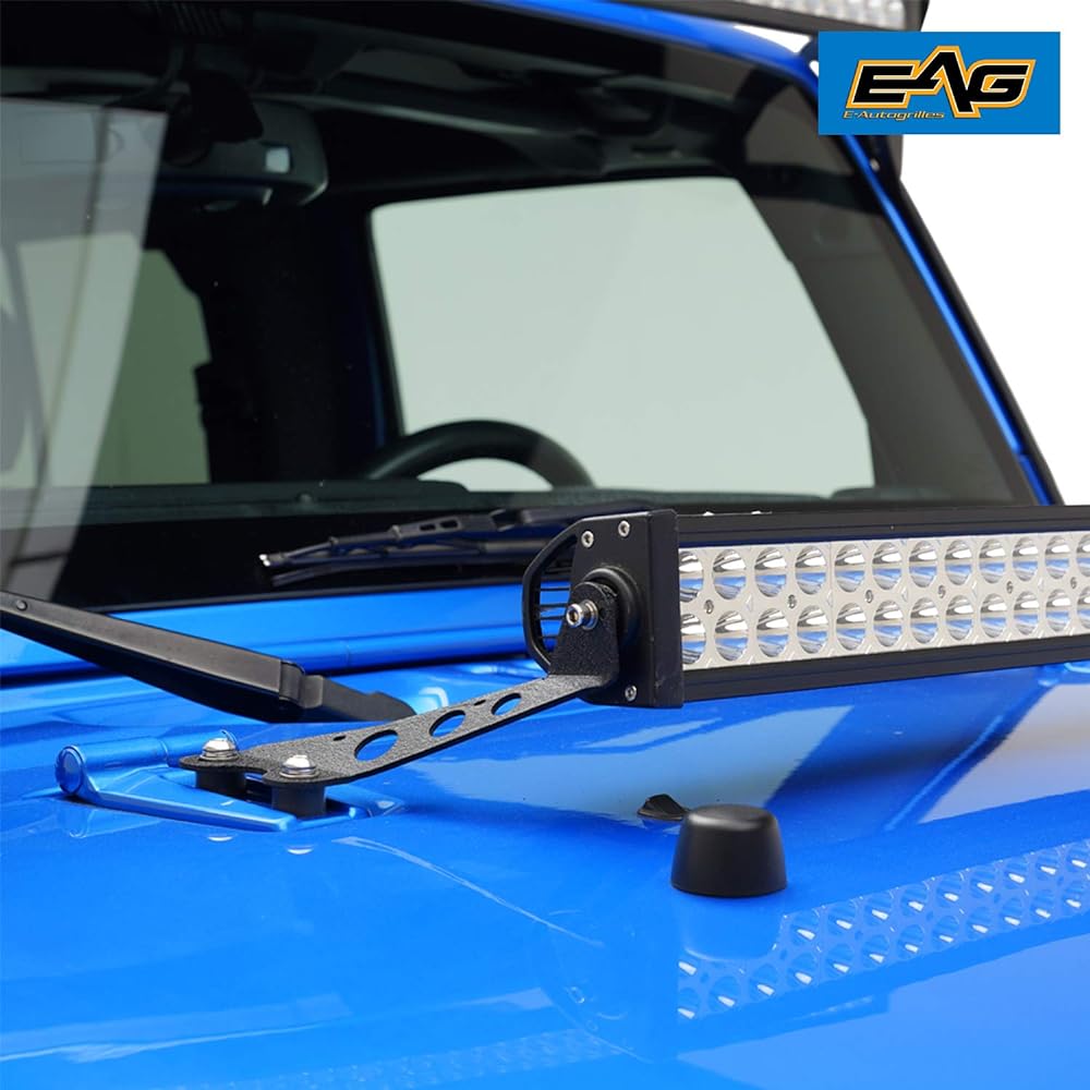 EAG 22 inch LED Light Bar Florter Food Mount Bracket Kit 07-18 For JK WRANGLER