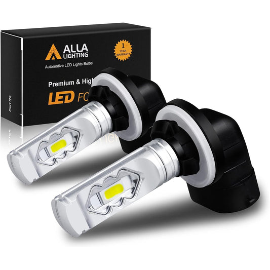 ALLA LIGHTING 3800LM 889 881 LED fog light bulb 6000k xtreme Super Bright H28 886 896 896 898 ETI 56-SMD