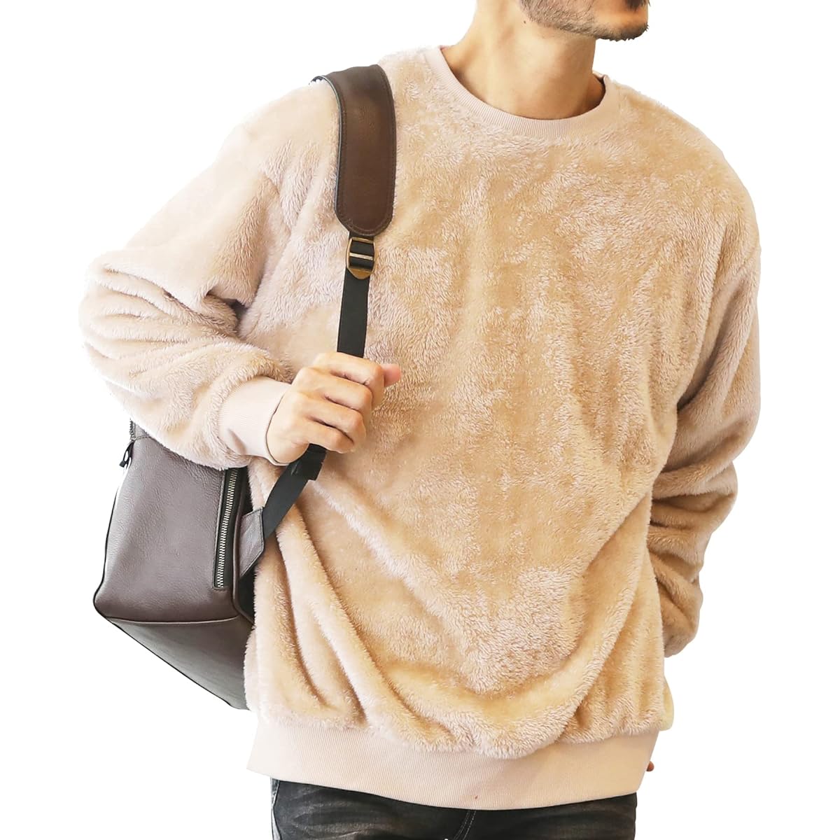 [JIGGYS SHOP] Jiggy's Shop Boa Parka Sweatshirt Warm Fluffy Fleece Outdoor Cold Protection Hoodie Sweatshirt Simple Plain