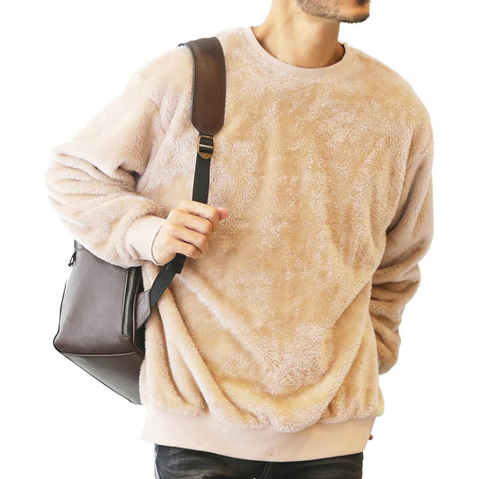 [JIGGYS SHOP] Jiggy's Shop Boa Parka Sweatshirt Warm Fluffy Fleece Outdoor Cold Protection Hoodie Sweatshirt Simple Plain