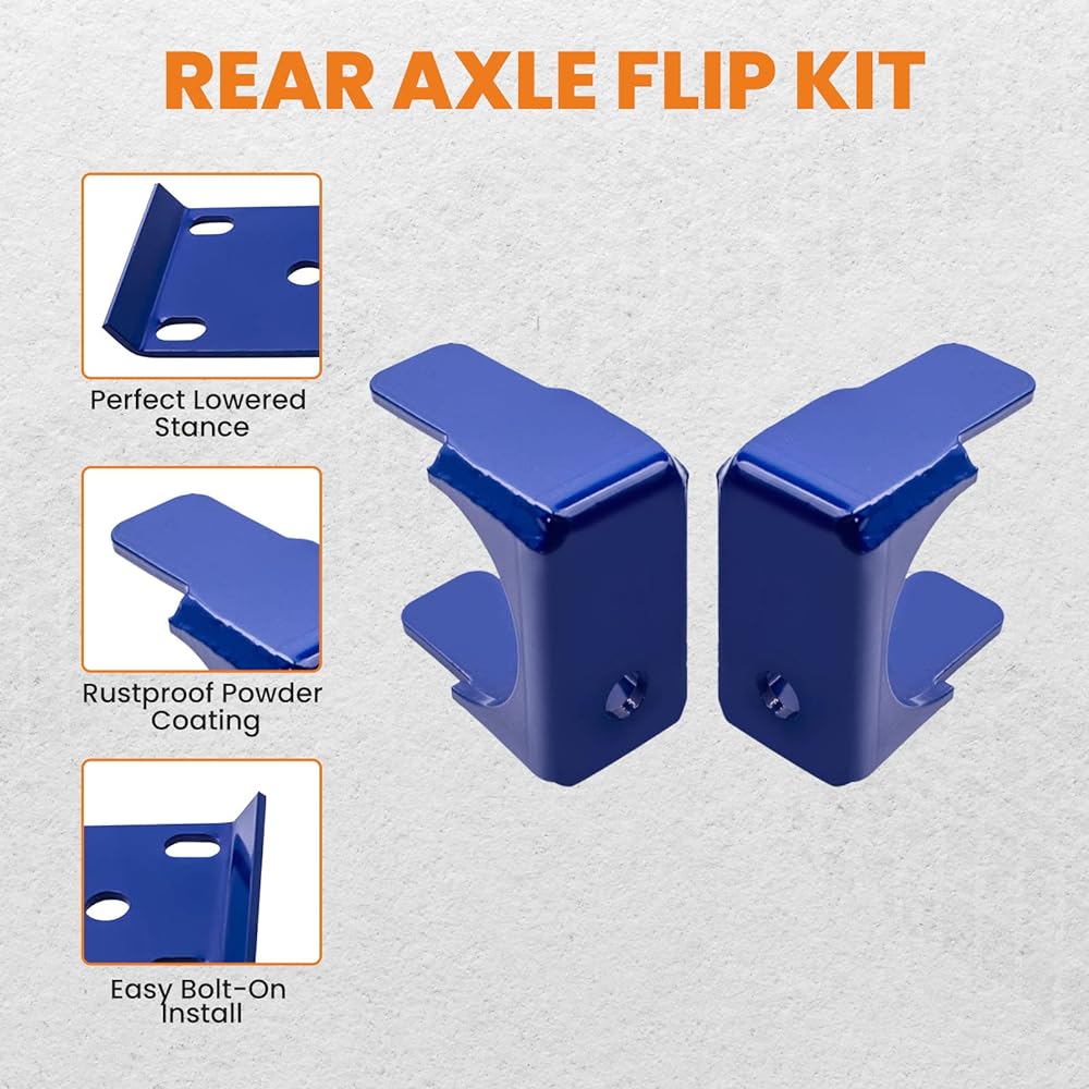6 inch rear axle flip kit Chevrolet Silverad C1500 1988-1998 Pickup Track Drop Kit