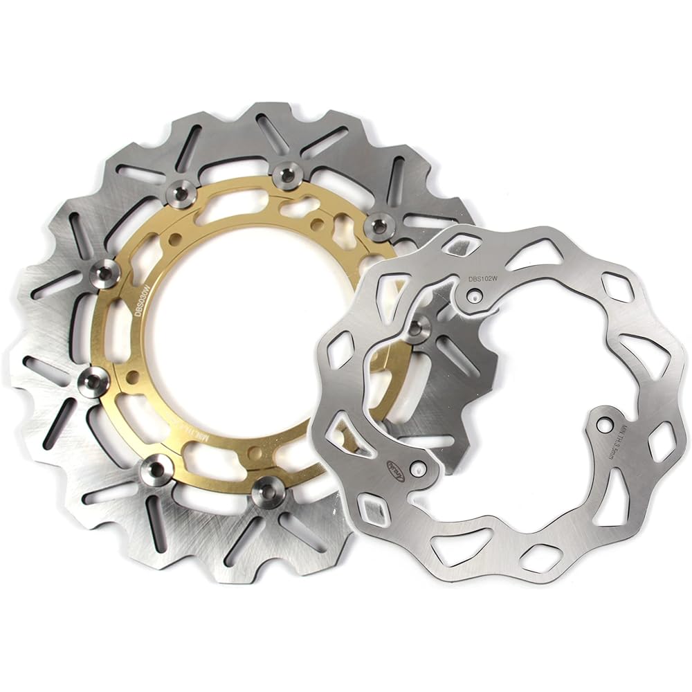 Arashi Front and Rear Brake Disc Rotor for Yamaha YZFR3 YZF-R3 YZF R3 2015-2021 ABS 2017-2021 Motorcycle Replacement Accessories Gold