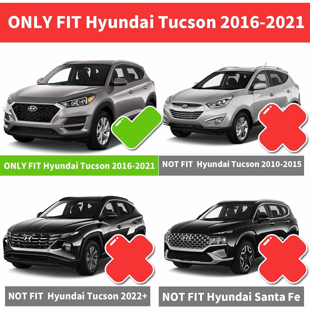 BOPARAUTO Cargo Cover Hyundai Tsuzon Accessories Waterproof 2016-2020 2021 Rear Trunk Shade Cover