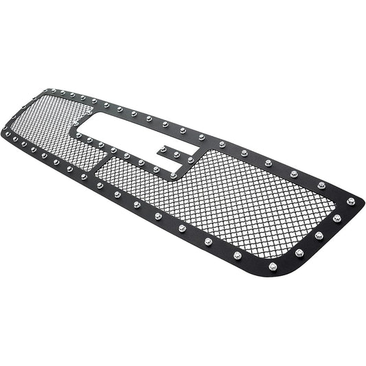 APS 2003-2006 GMC Sierra 1500 W Logo Show Stainless Steel Rivet Stud Mesh Grill