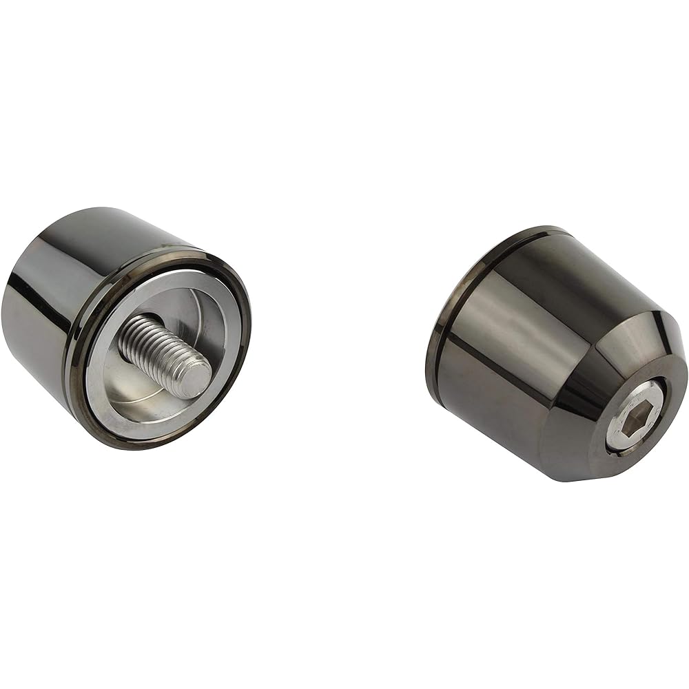 POSH Motorcycle Supplies Handlebar End Middle Weight Bar End Kawasaki Genuine Handle M8 Type ZRX1200DAEG Others Black Chrome 032579-66-10 Bar End Cap