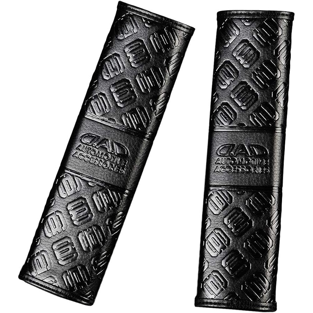 Garcon DAD Seat Belt Pad Type Monogram Leather Black HA499-01 D.A.D